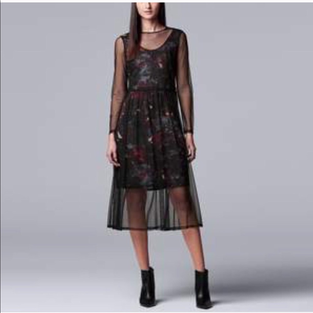 Simply Vera Verawang Dream Noir Dress Medium